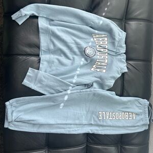 Aeropostale Light Blue Sweatpants Set